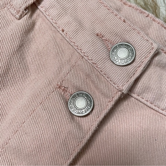 Lulus Nico blush pink denim mini skirt. NWOT - Picture 7 of 8